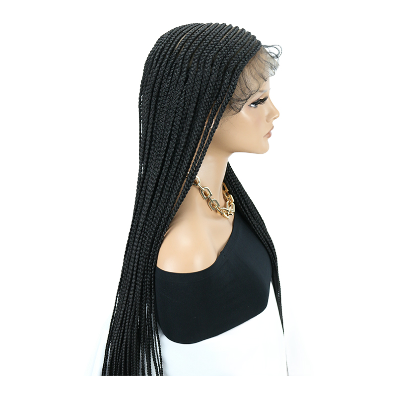 13X8 Lemonade Cornrow Braided Wigs for Women Lace Front Braided Wigs with Baby Hair Side Parting Braided Wig 36